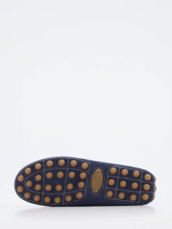 Tod's – Mokassin aus Veloursleder marineblau