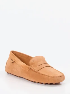Tod's – Mokassin aus Veloursleder cognacbraun
