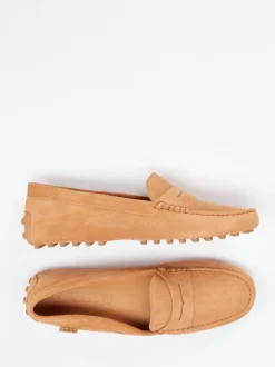 Tod's – Mokassin aus Veloursleder cognacbraun