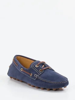 Tod's – Mokassin aus Veloursleder Marineblau