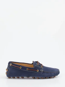 Tod's – Mokassin aus Veloursleder Marineblau