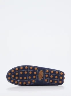 Tod's – Mokassin aus Veloursleder Marineblau