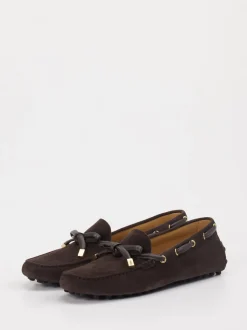 Tod's – Mokassins aus Veloursleder Dunkelbraun