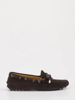Tod's – Mokassins aus Veloursleder Dunkelbraun