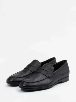 Tod's – Penny Loafer aus geprägtem Leder schwarz
