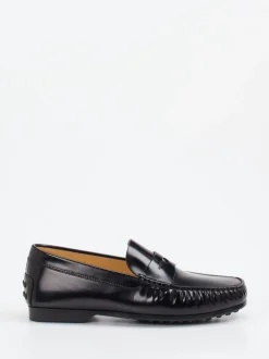 Tod's – Penny Loafer aus Hochglanzleder schwarz