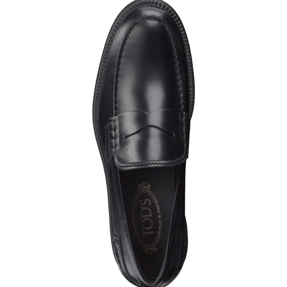 Tod's – Penny Loafer aus Kalbleder schwarz