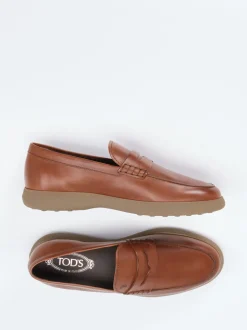 Tod's – Penny Loafer aus Kalbleder Mittelbraun