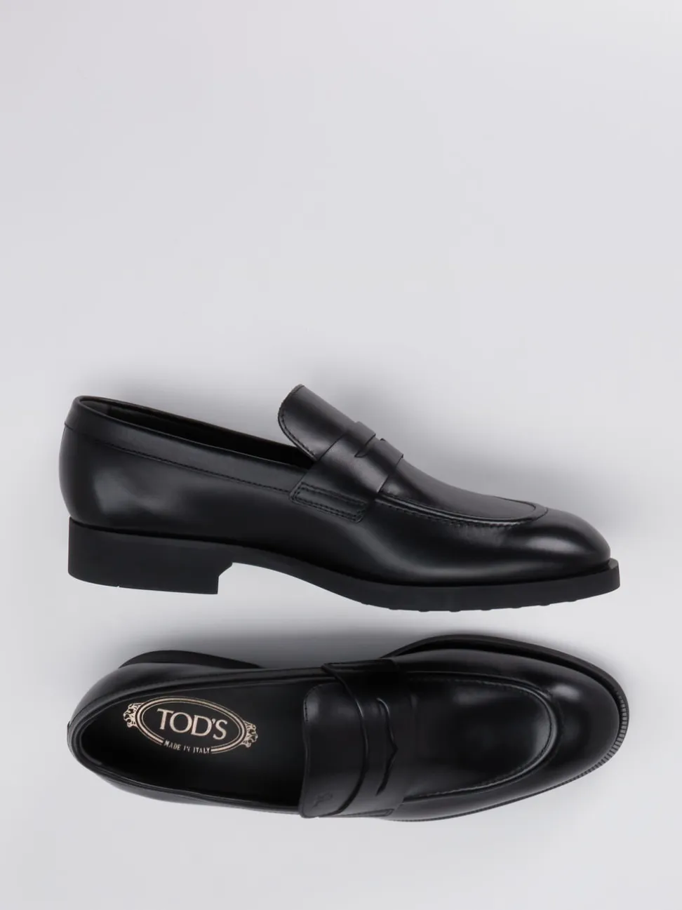Tod's – Penny Loafer aus Kalbleder in Schwarz