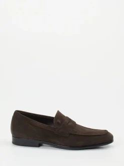 Tod's – Penny Loafer aus Veloursleder Braun