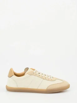 Tod's – Retro-Sneaker aus Veloursleder Beige