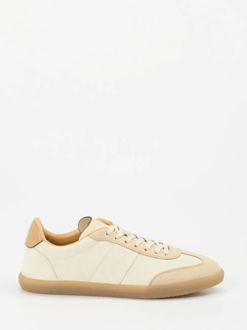 Tod's – Retro-Sneaker aus Veloursleder Beige