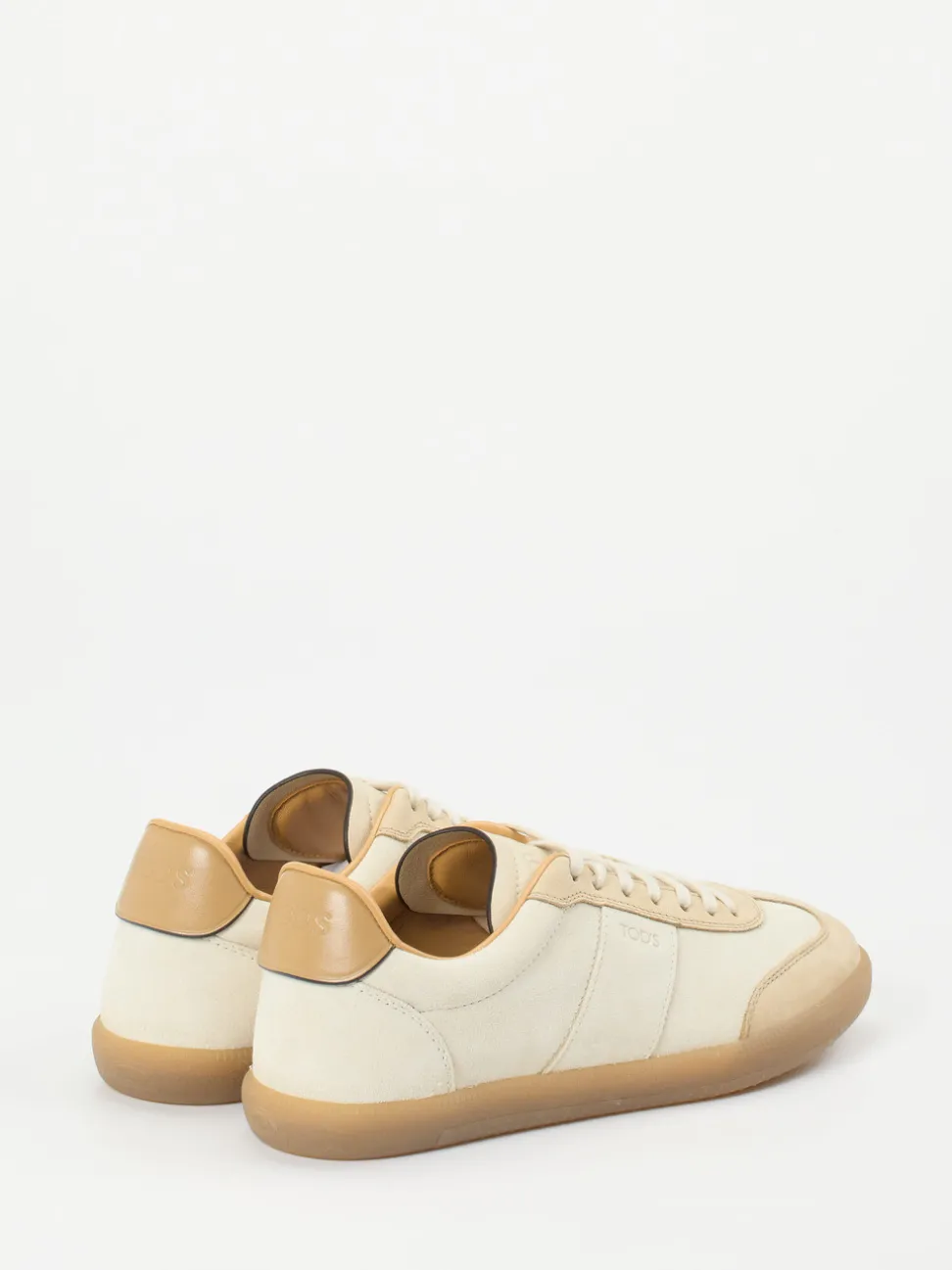 Tod's – Retro-Sneaker aus Veloursleder Beige