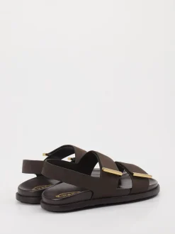 Tod's – Riemensandalen aus Leder Dunkelbraun