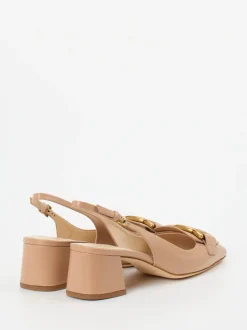 Tod's – Slingback-Pumps aus Kalbleder Nude