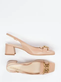 Tod's – Slingback-Pumps aus Kalbleder Nude
