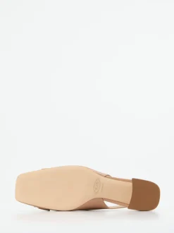 Tod's – Slingback-Pumps aus Kalbleder Nude