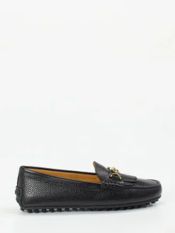 Tod's – Slipper aus Kalbleder in Schwarz