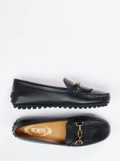 Tod's – Slipper aus Kalbleder in Schwarz