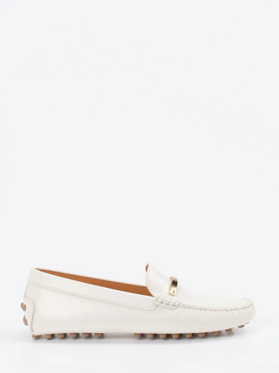 Tod's – Slipper aus Kalbleder Elfenbeinweiß