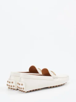 Tod's – Slipper aus Kalbleder Elfenbeinweiß