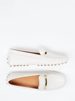 Tod's – Slipper aus Kalbleder Elfenbeinweiß