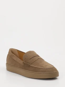 Tod's – Slipper aus Veloursleder sandbraun