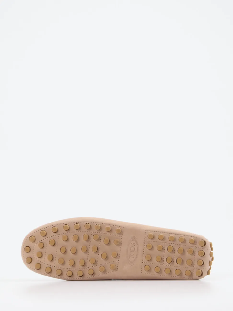 Tod's – Slipper aus Veloursleder in Beige