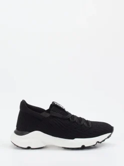Tod's – Sneaker aus gestricktem Textil Schwarz