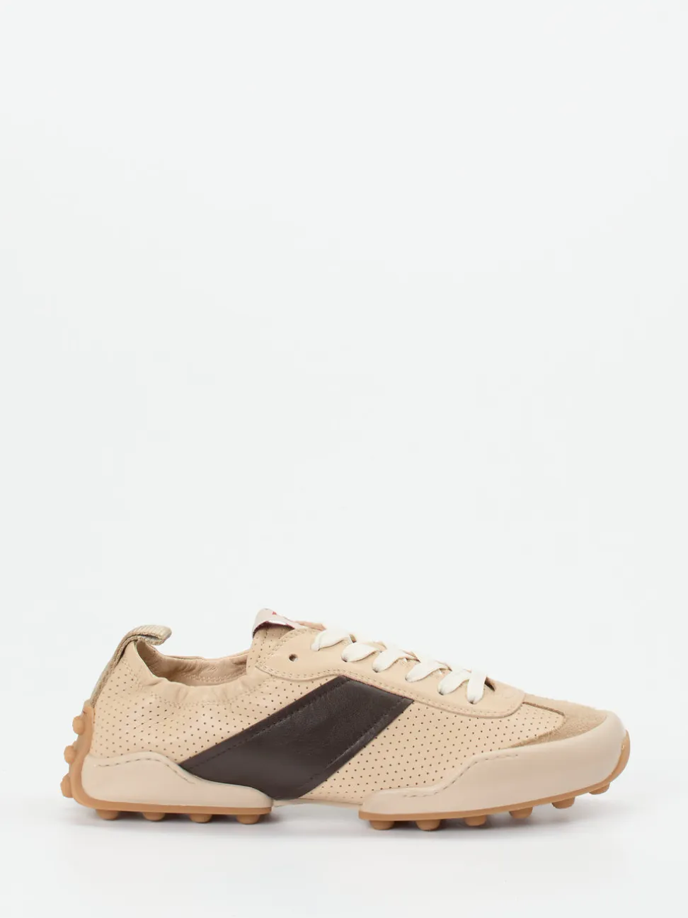 Tod's – Sneaker aus Kalbleder in Beige