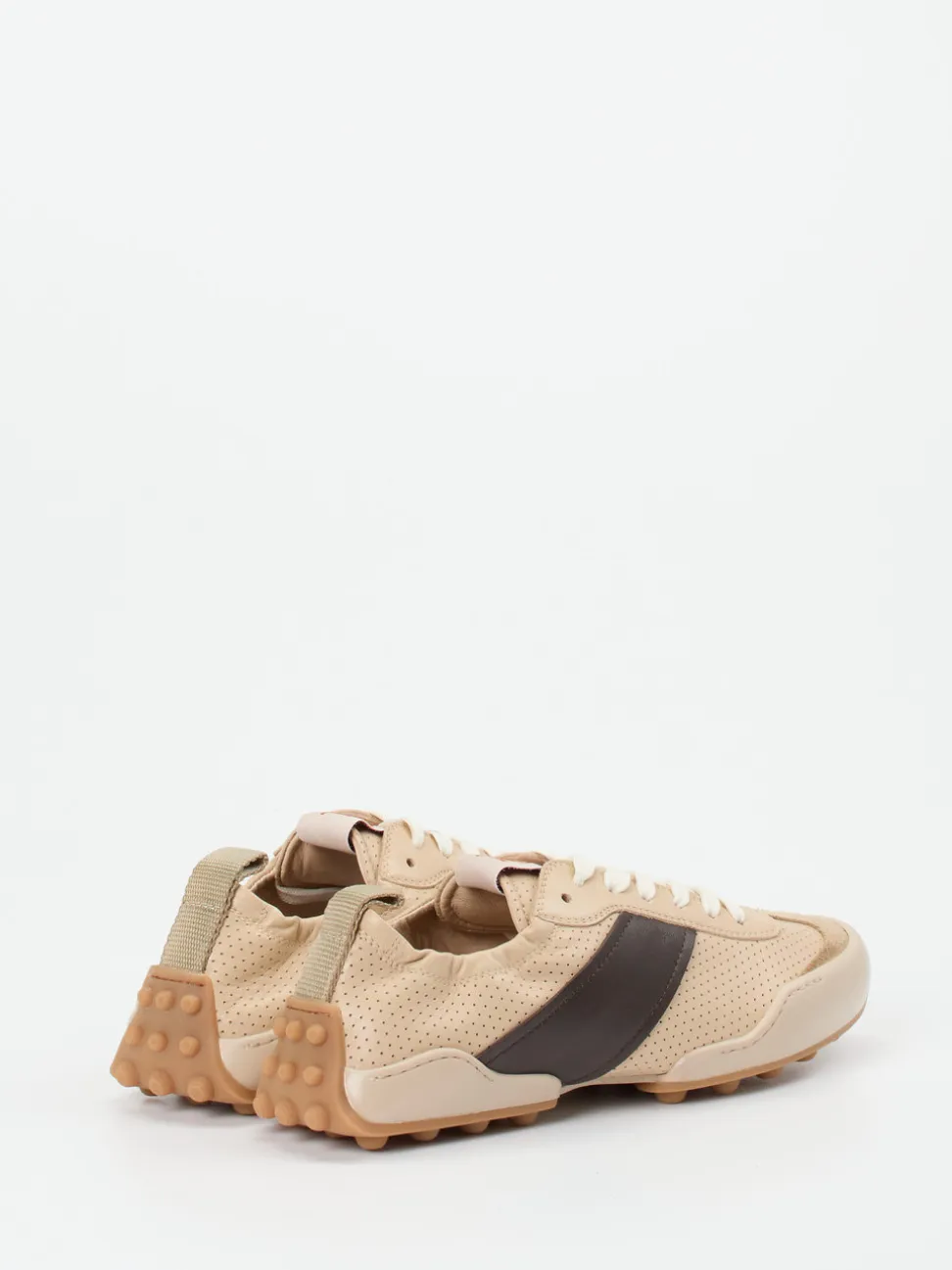 Tod's – Sneaker aus Kalbleder in Beige