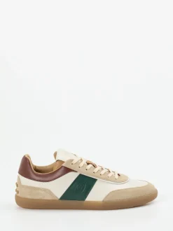 Tod's – Sneaker aus Kalbleder in Beige
