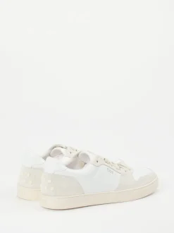 Tod's – Sneaker aus Kalbleder und Veloursleder Weiß