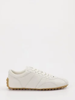 Tod's – Sneaker aus Lammleder in Offwhite