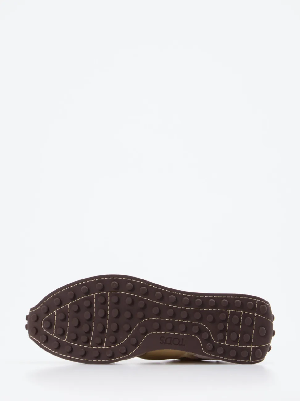 Tod's – Sneaker aus Velour und Textil Offwhite