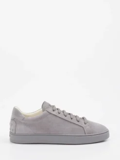 Tod's – Sneaker aus Veloursleder grau