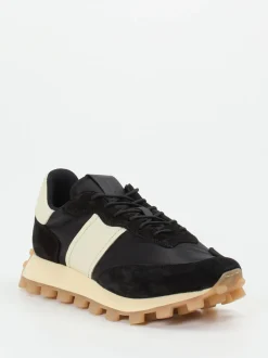 Tod's – Sneaker aus Veloursleder und Nylon schwarz