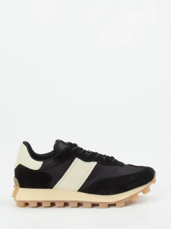 Tod's – Sneaker aus Veloursleder und Nylon schwarz