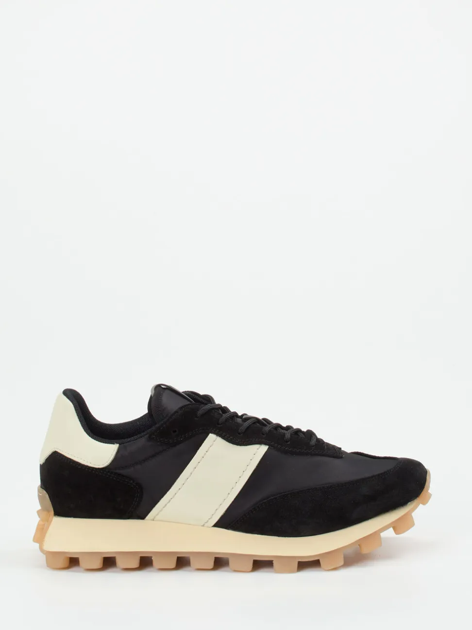 Tod's – Sneaker aus Veloursleder und Nylon schwarz