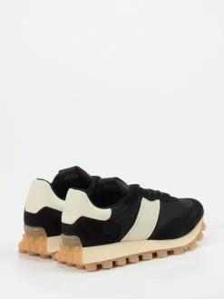 Tod's – Sneaker aus Veloursleder und Nylon schwarz