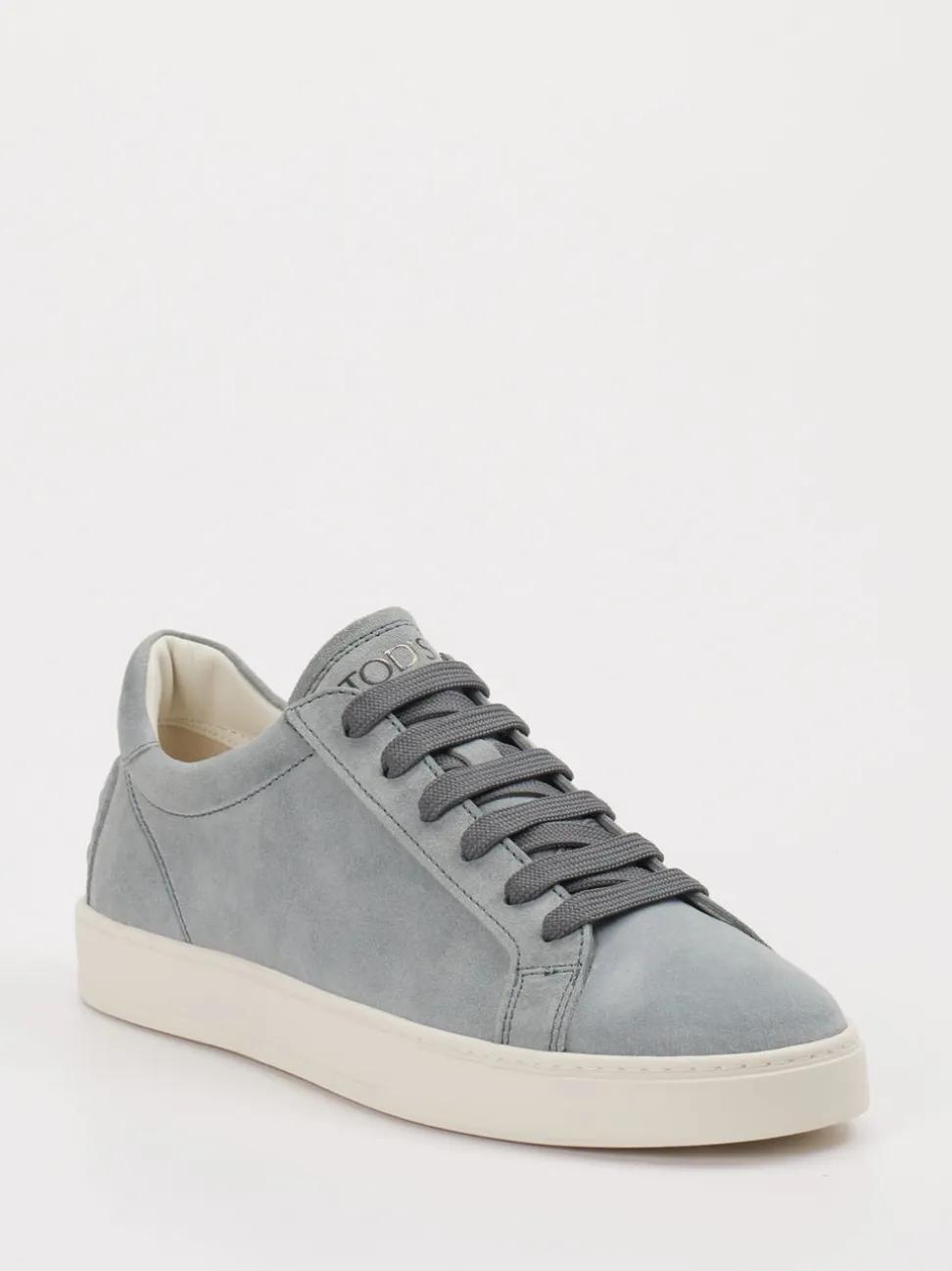 Tod's – Sneaker aus Veloursleder in Taubenblau