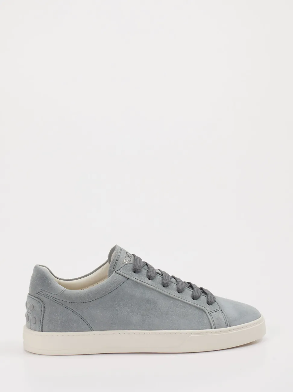 Tod's – Sneaker aus Veloursleder in Taubenblau