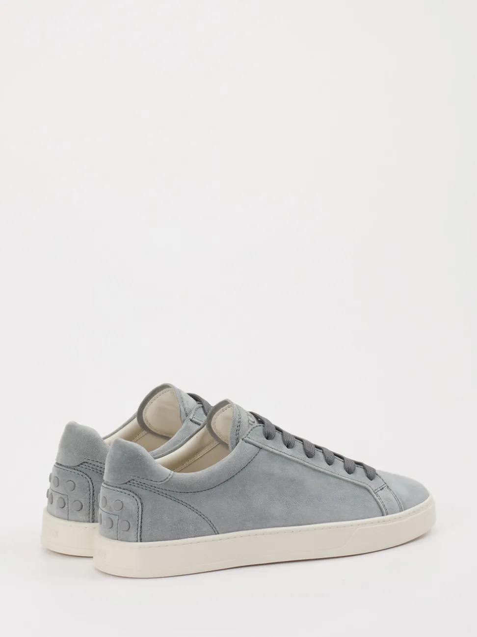 Tod's – Sneaker aus Veloursleder in Taubenblau