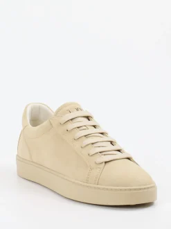 Tod's – Sneaker aus Veloursleder beige