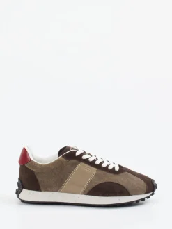 Tod's – Sneaker aus Veloursleder in Braun