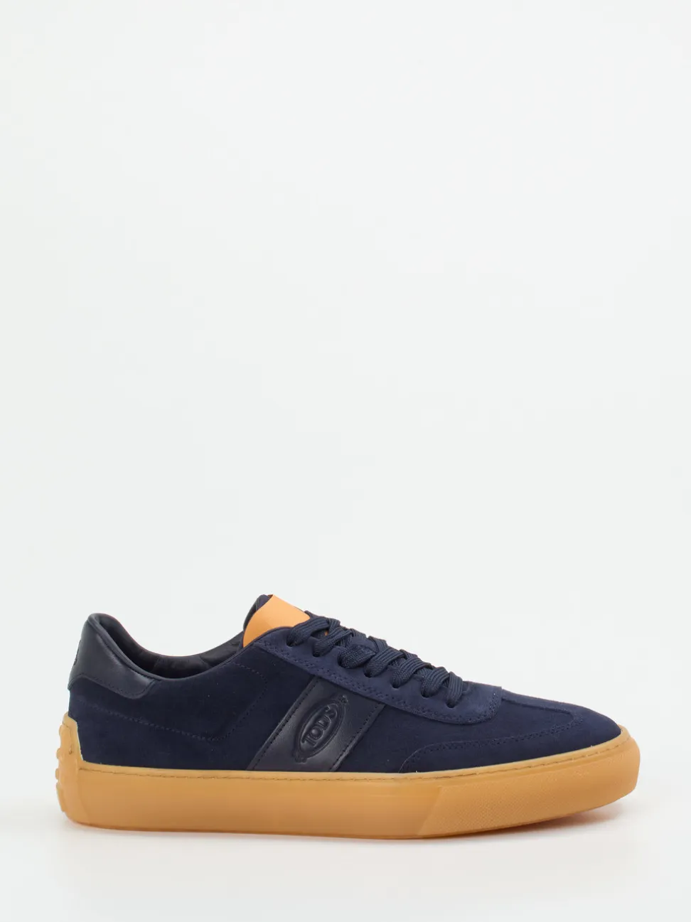 Tod's – Sneaker aus Veloursleder dunkelblau