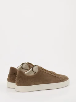 Tod's – Sneaker aus Veloursleder in Braun