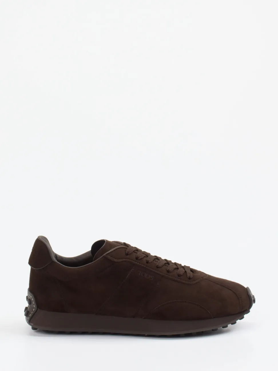 Tod's – Sneaker aus Veloursleder Dunkelbraun
