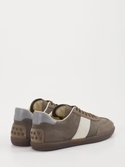 Tod's – Sneaker aus Veloursleder in Braun