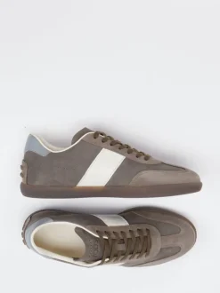 Tod's – Sneaker aus Veloursleder in Braun